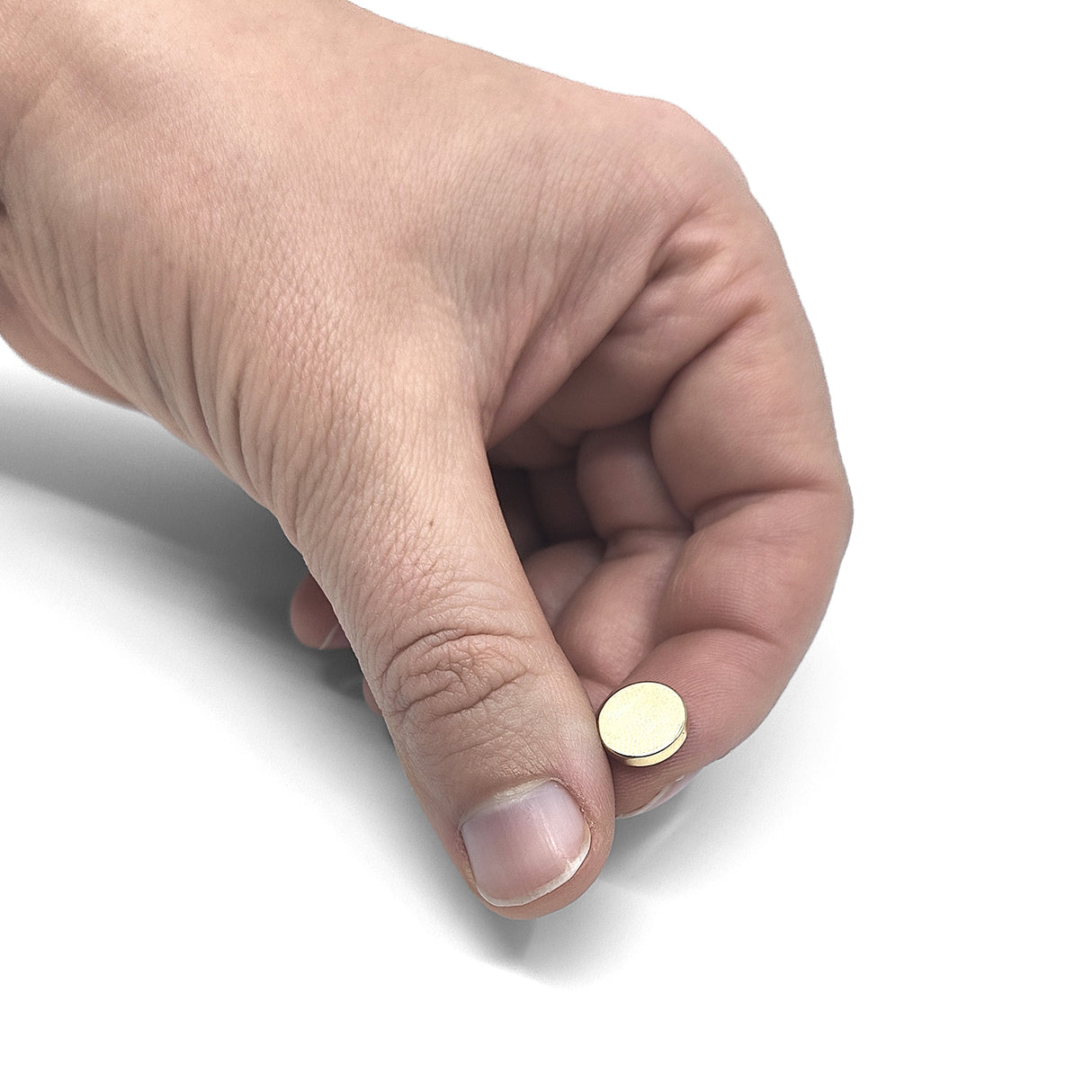 Supermagnet, Skive 10x2 mm, Gull