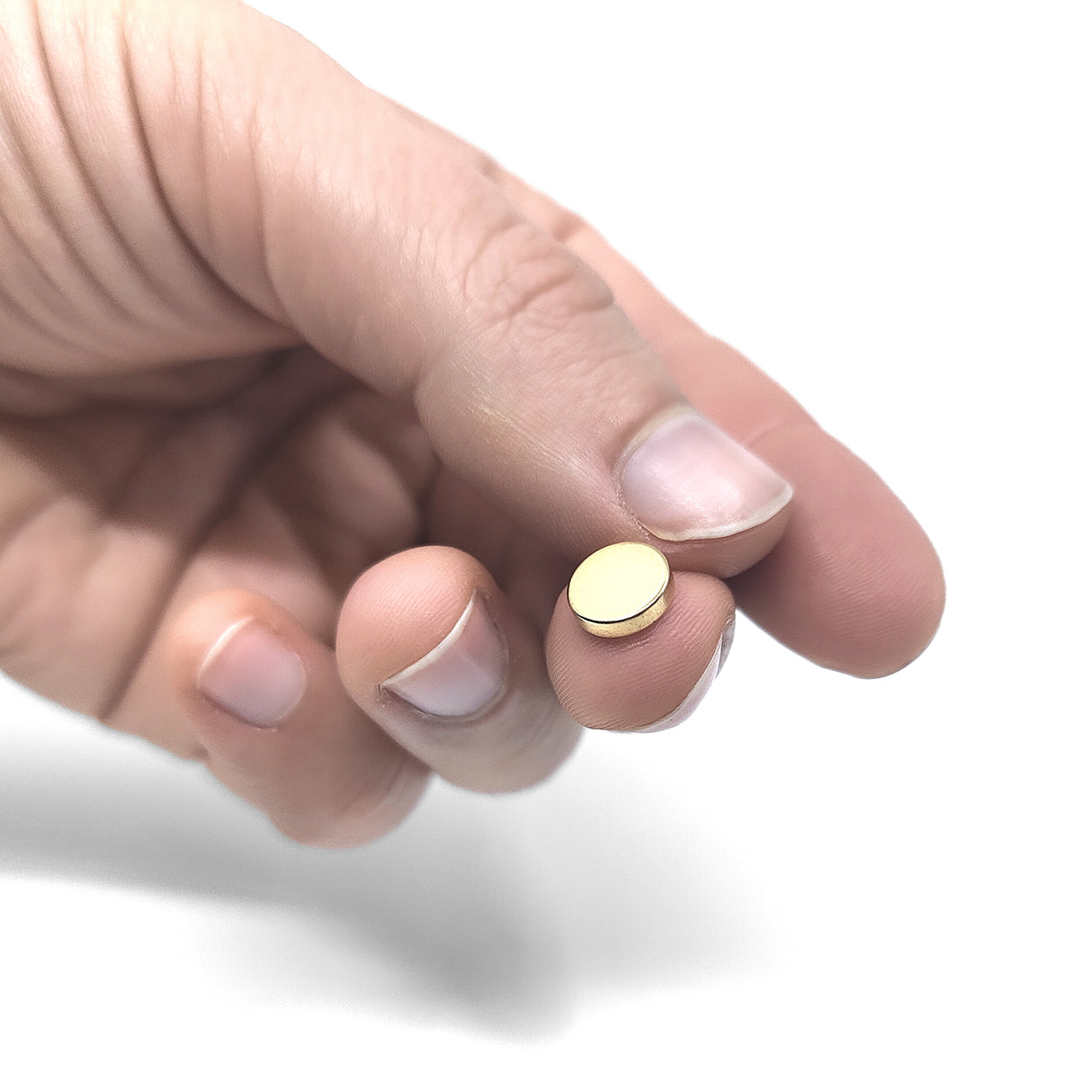 Supermagnet, Skive 8x2 mm, Gull