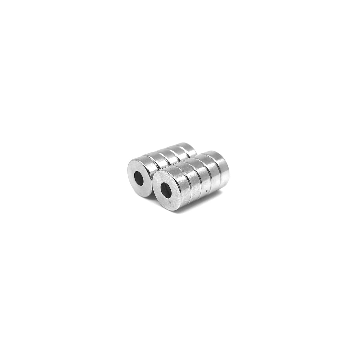 Countersunk supermagnet, 12x4 mm (N + S) 10-pakk