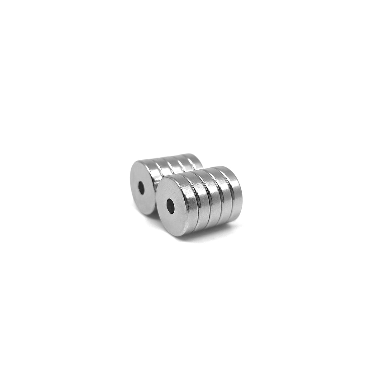 Countersunk supermagnet, 18x4 mm (N + S) 10-pakk
