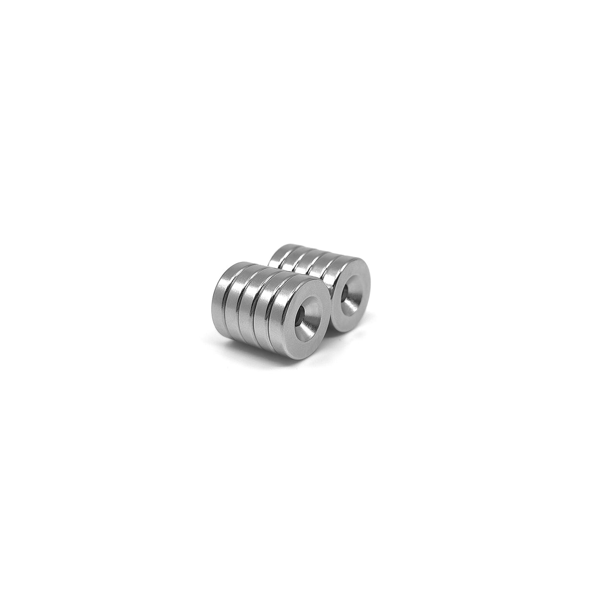 Countersunk supermagnet, 18x4 mm (N + S) 10-pakk