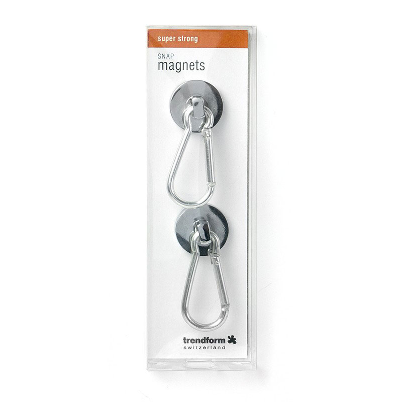 Potmagnet med karabinkrok, Ø25 mm (2 stk.)