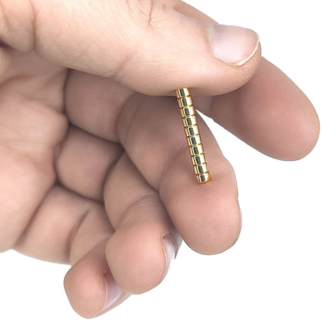 Supermagnet, Skive 3x2 mm, Gull