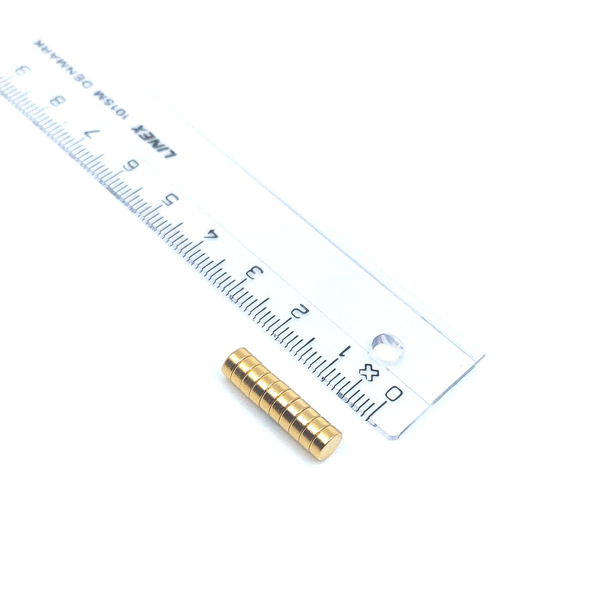 Supermagnet, Skive 5x2 mm, Gull (neodymium)