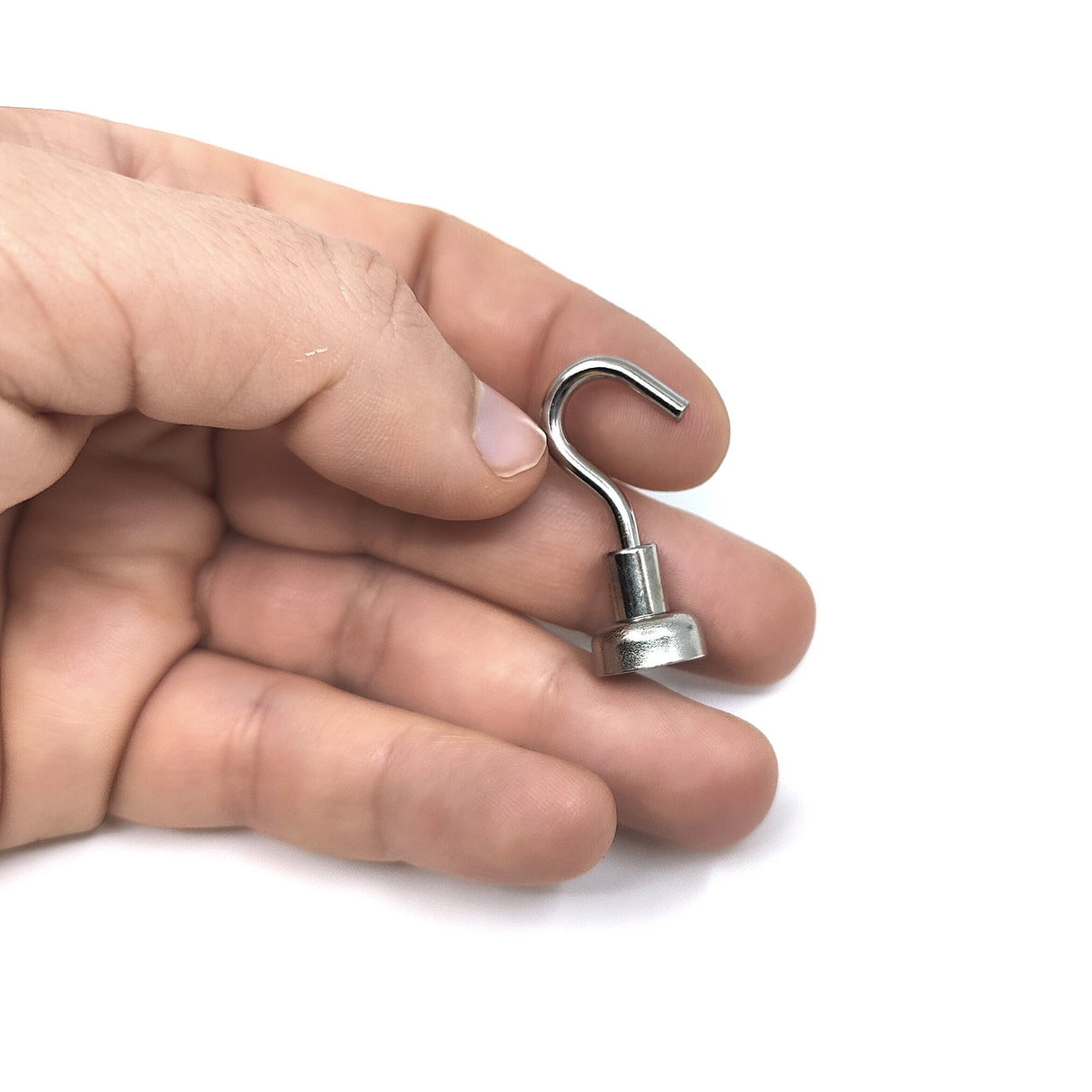 Potmagnet med krok, Ø12 mm