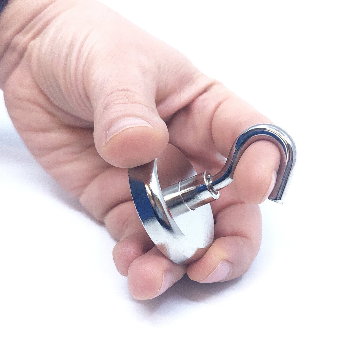 Potmagnet med krok, Ø42 mm