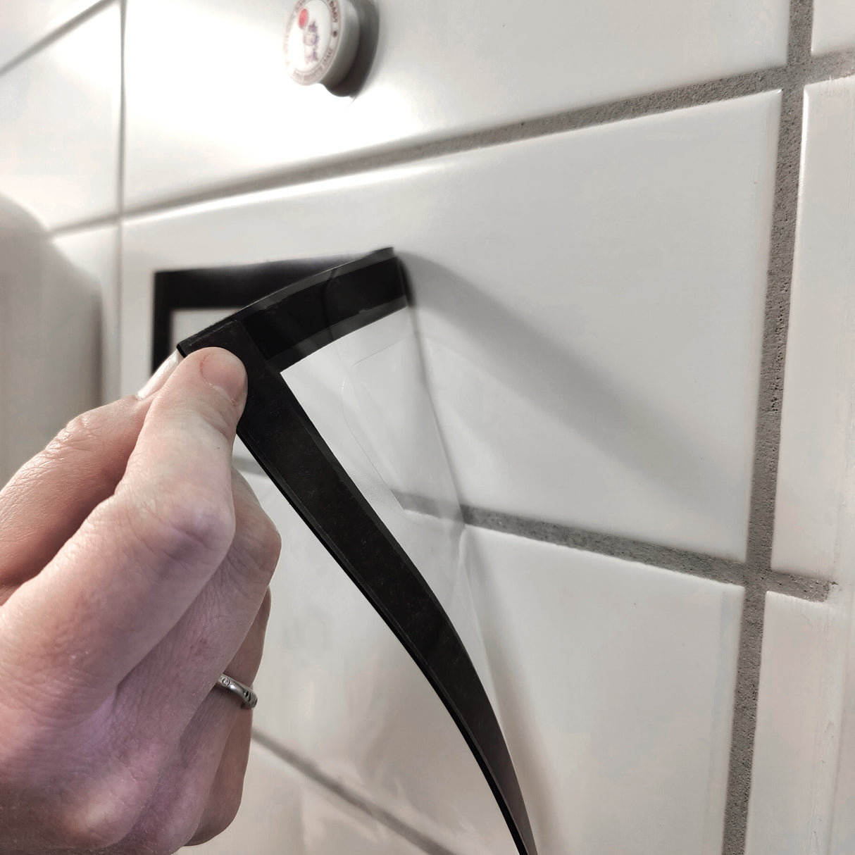 Magnetisk lomme A4, Svart m/Skrivefelt