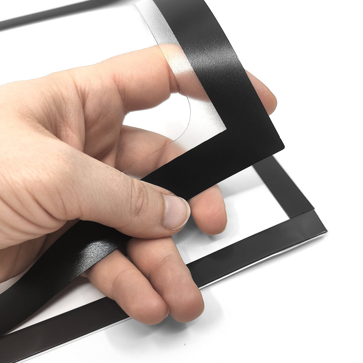 Magnetisk lomme A4, Svart m/Skrivefelt