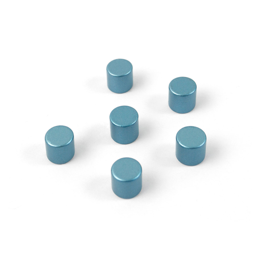 BOLT supermagneter SKYBLUE, 8x8 mm 6-pakk