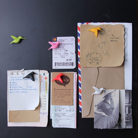 Kolibri mix, 6-pakk - kjøleskapsmagneter