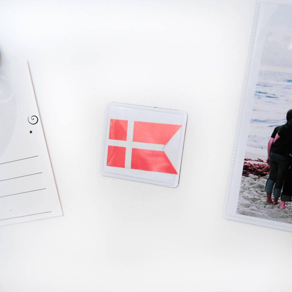 Magnetisk lomme 3,5x4,5 cm, Hvit