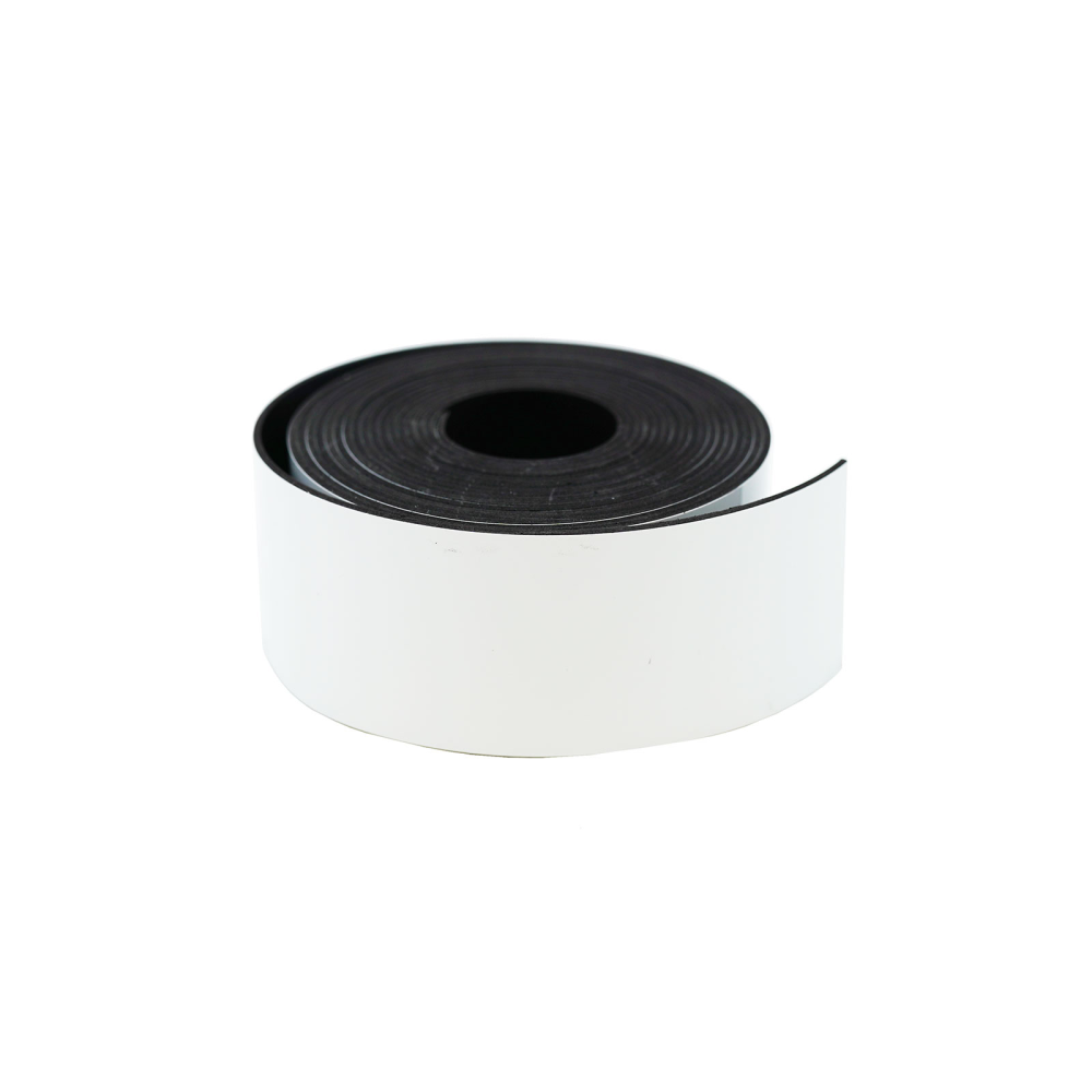 Magnettape m/skrivbar overflate, 30 mm (3 meter) - Hvit