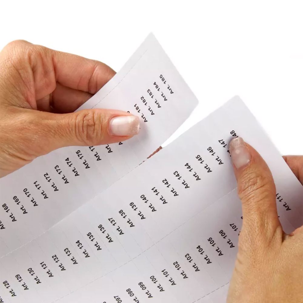 Innlegg for c-profiler, 10 ark (skriv ut selv) størrelse 100x40 mm