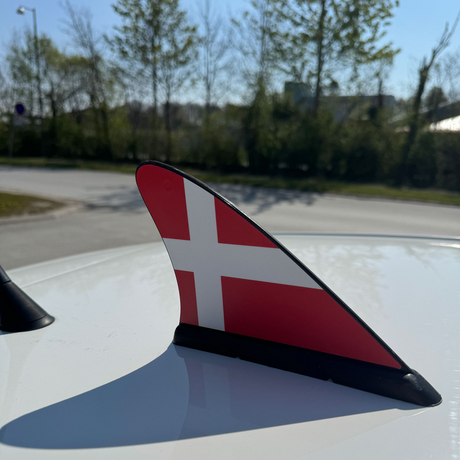 Flagg til bilen 19x14 cm (Danmark) - Magnetisk