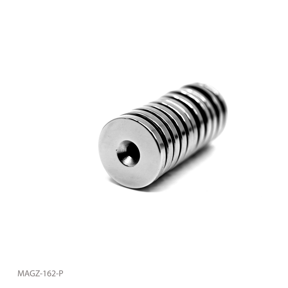 Countersunk supermagnet, 27x4 mm (neodymium)