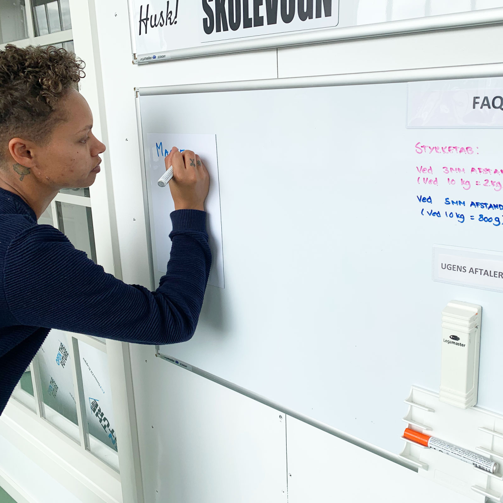 Magnetark m/skrivbar overflate, A3 hvit