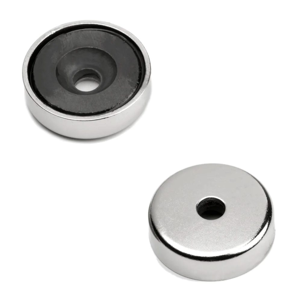Countersunk potmagnet Ø25 mm (ferritt)