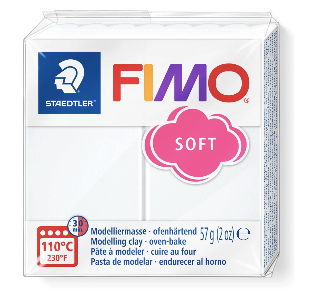 FIMO Soft - hvit (57 g.) "white"
