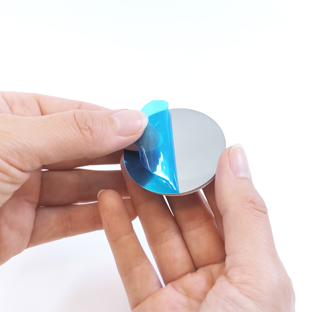 Runde stålplater Ø45 mm - 10-pakning (selvklebende)