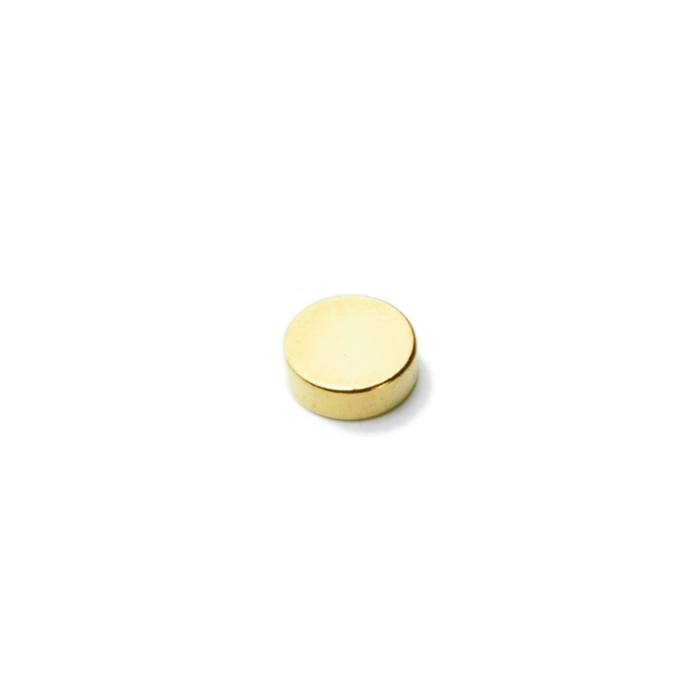 Supermagnet, Skive 10x3 mm, Gull