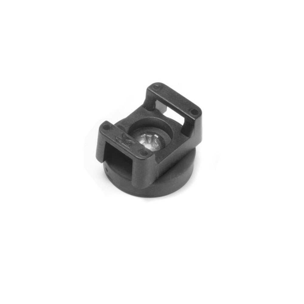 Gummimagnet Ø22 mm - Svart kabelholder