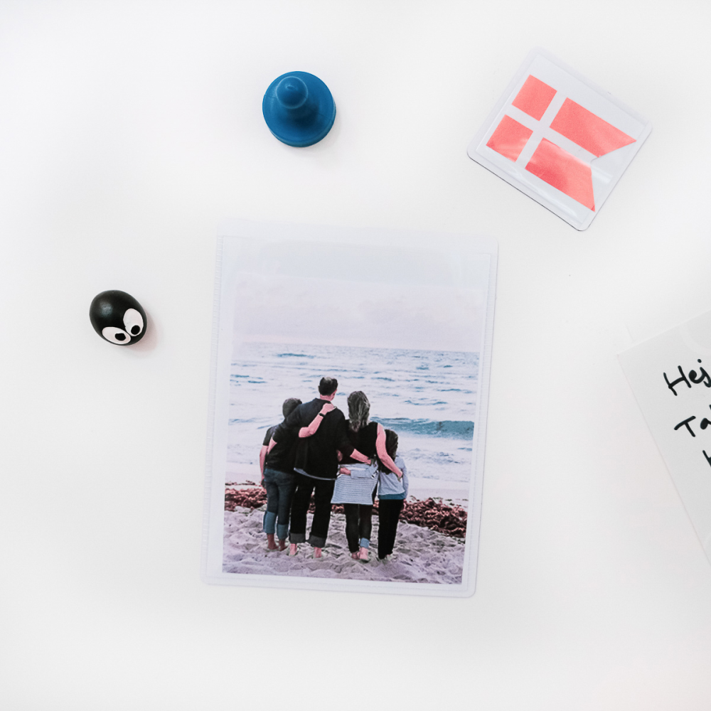 Magnetlomme 9x12 cm, Hvit