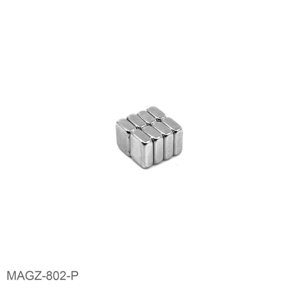 Supermagnet, Blokk 8x6x3 mm (neodymium)
