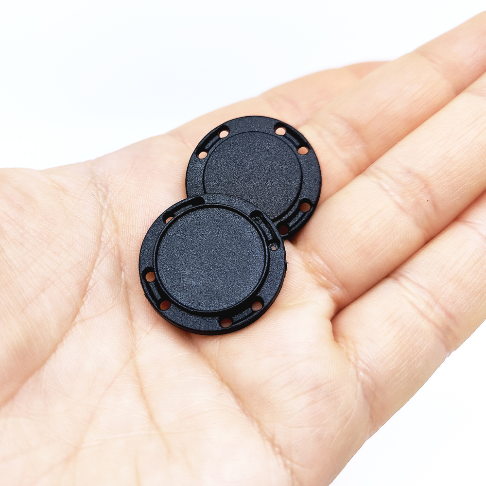 Magnetisk knapp rund Ø26 mm, svart