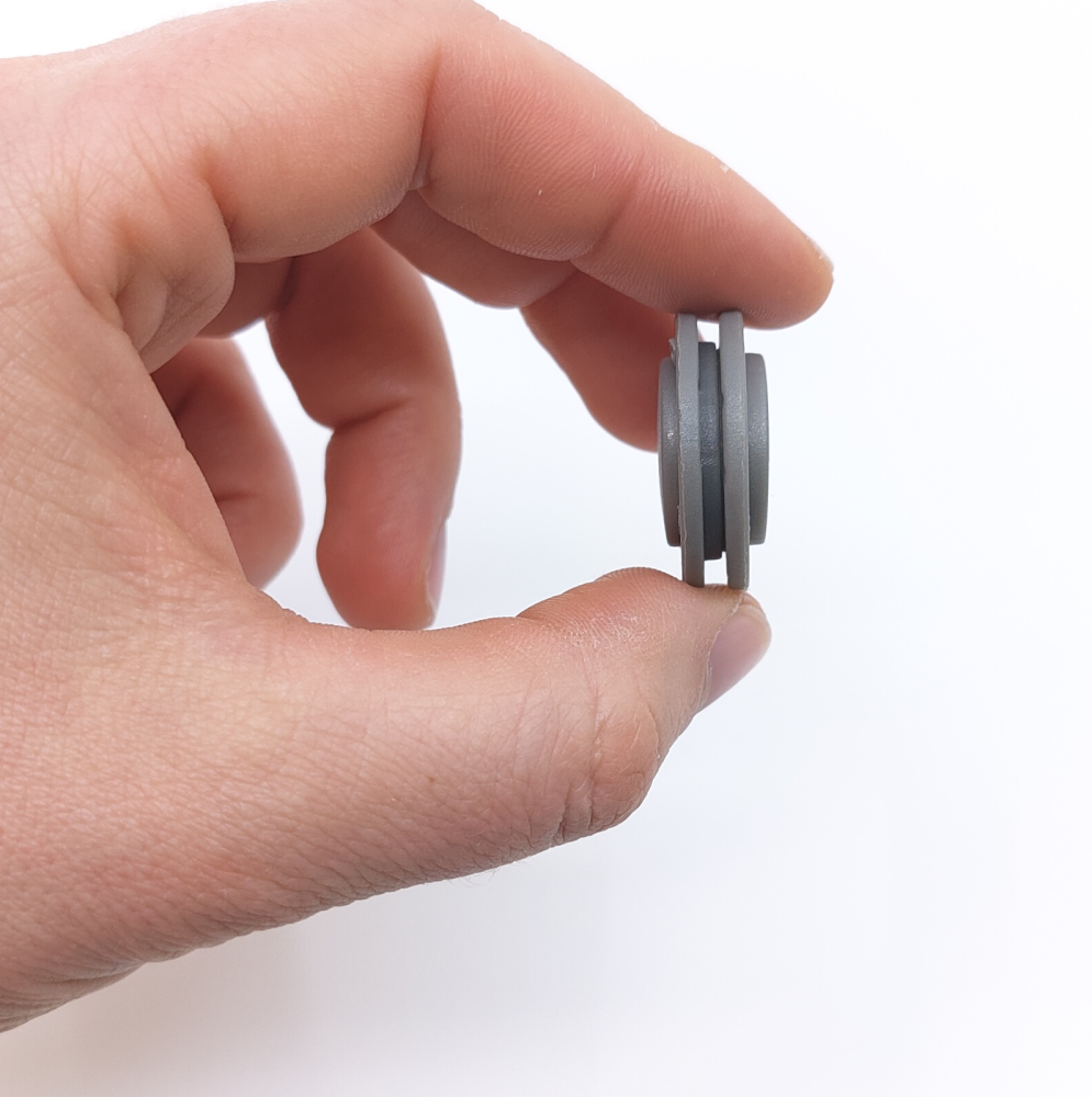 Magnetisk knapp rund Ø26 mm, grå