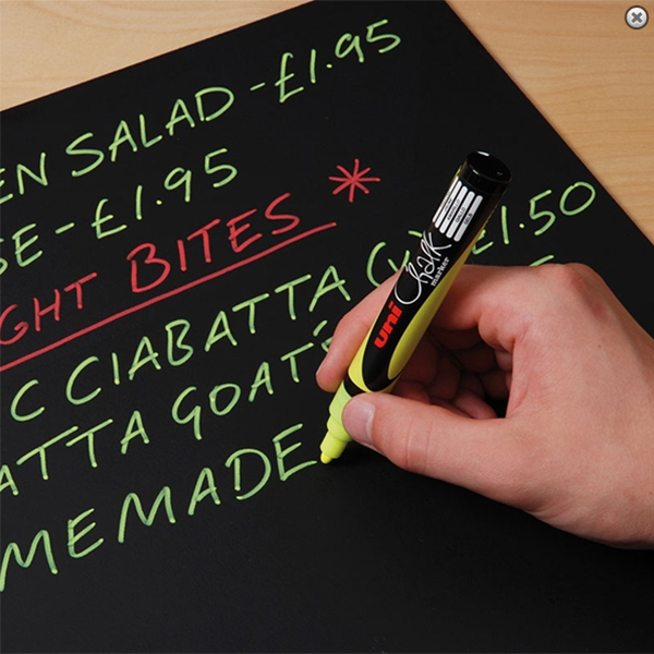 UNI Chalk Marker 8 mm, Hvit