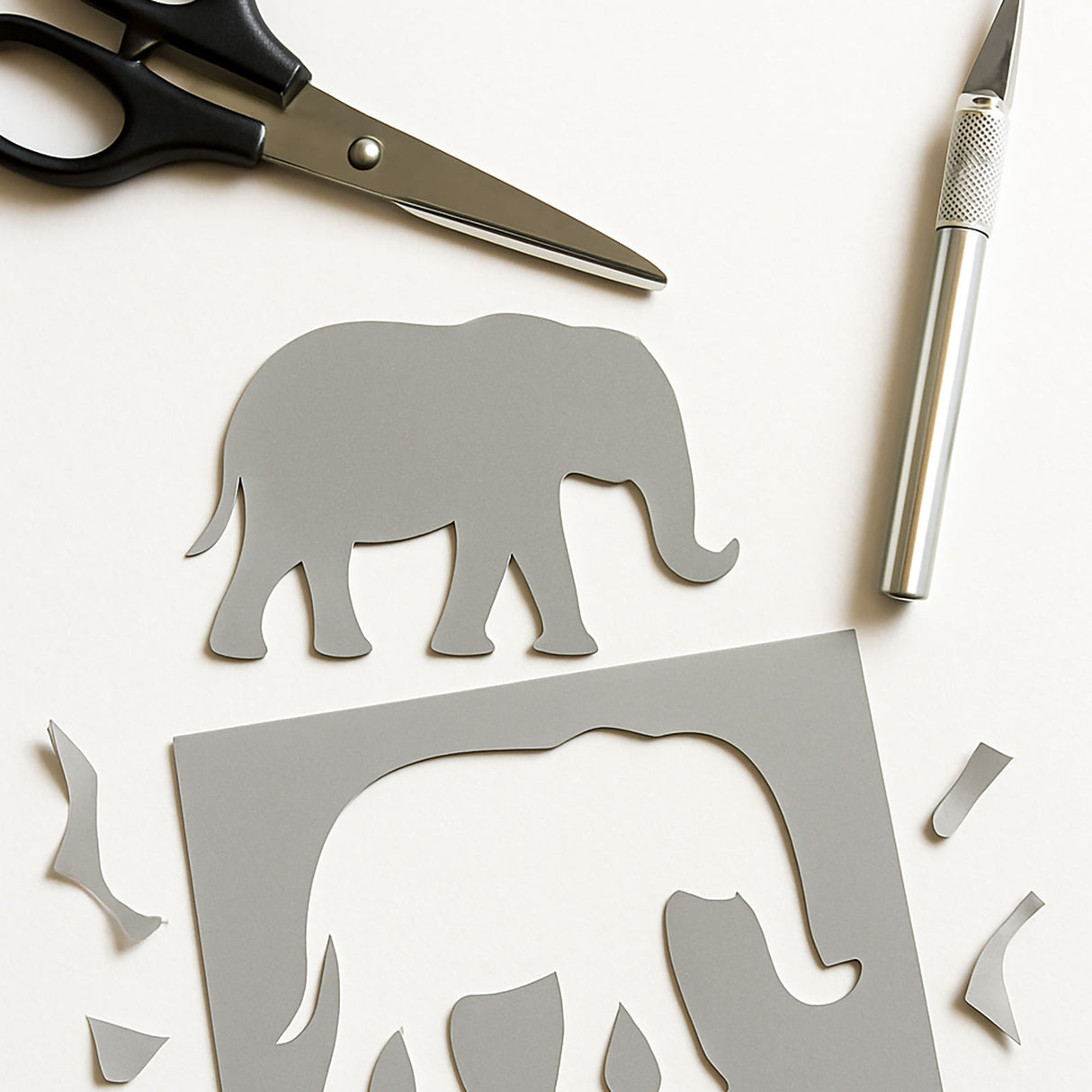 Magnetark A4, Lys grå