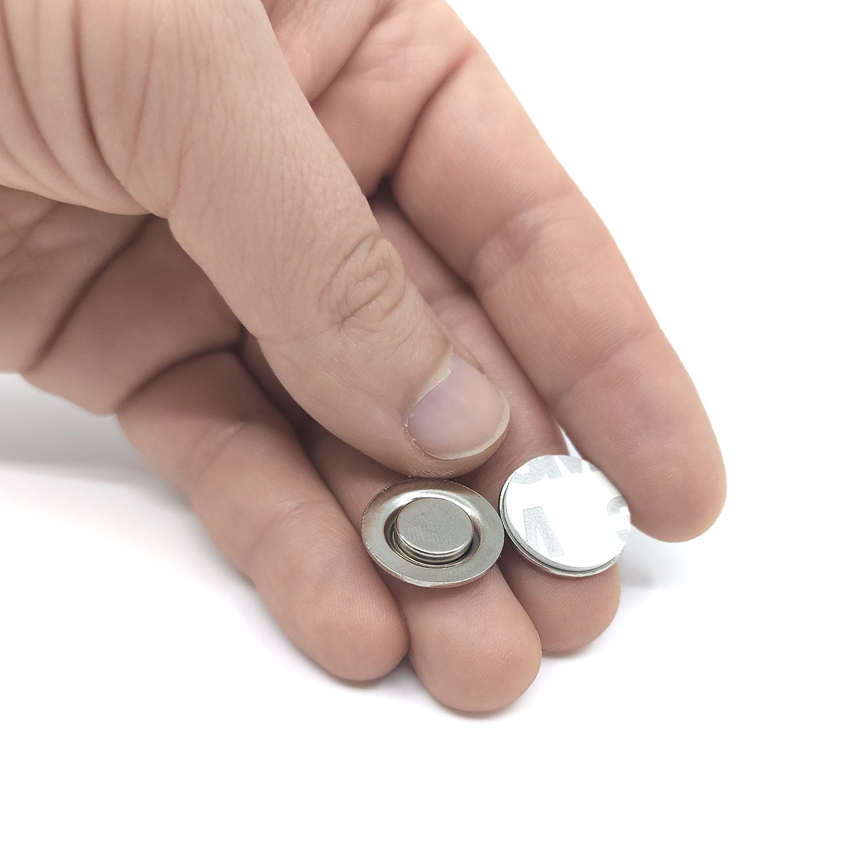 Brosjemagnet m/stål 1,7 cm (deluxe)