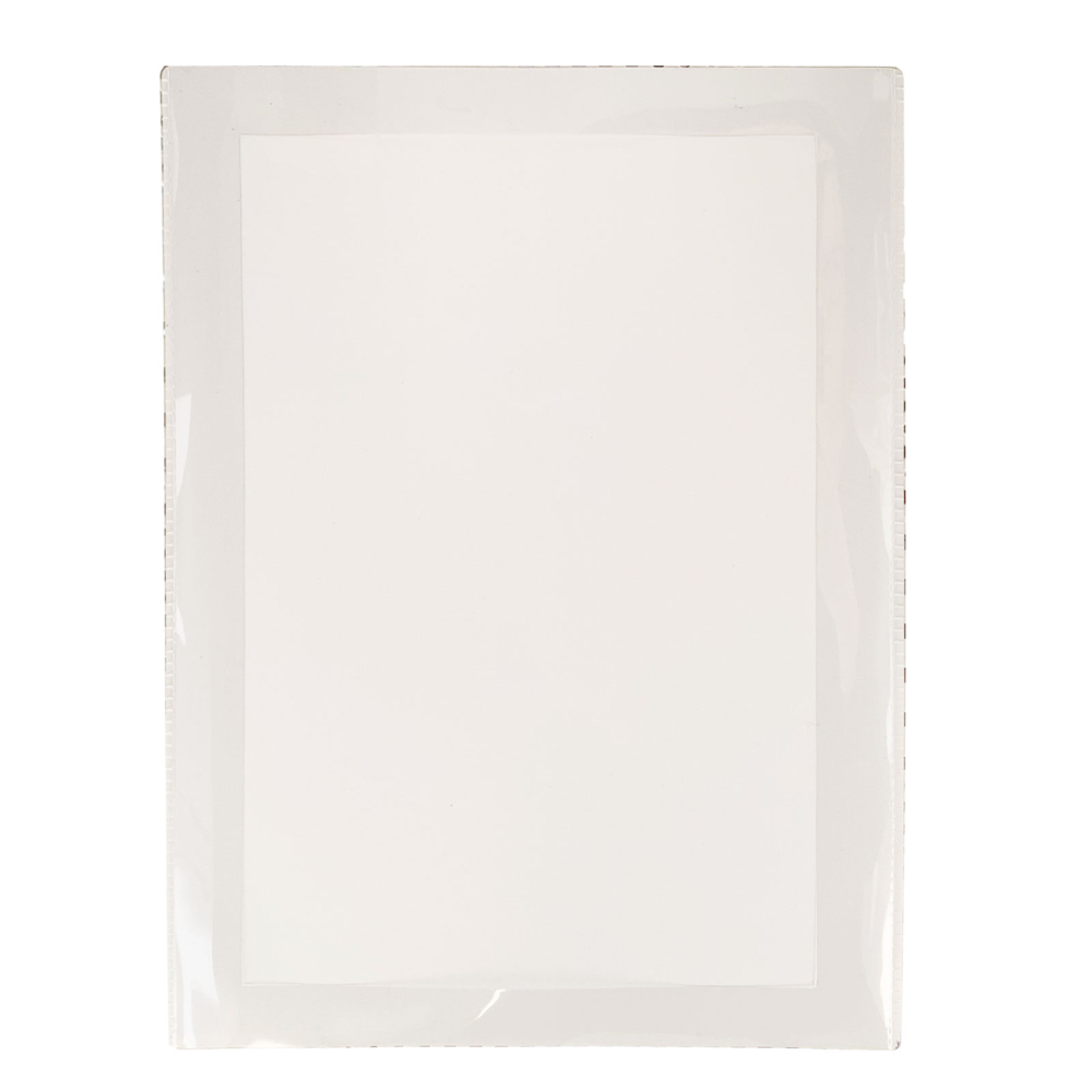 Magnetlomme A4, Hvit m/Skrivefelt