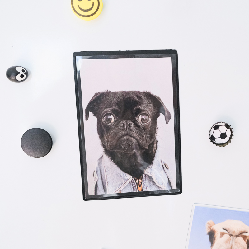 Magnetlomme 10x15 cm, Svart