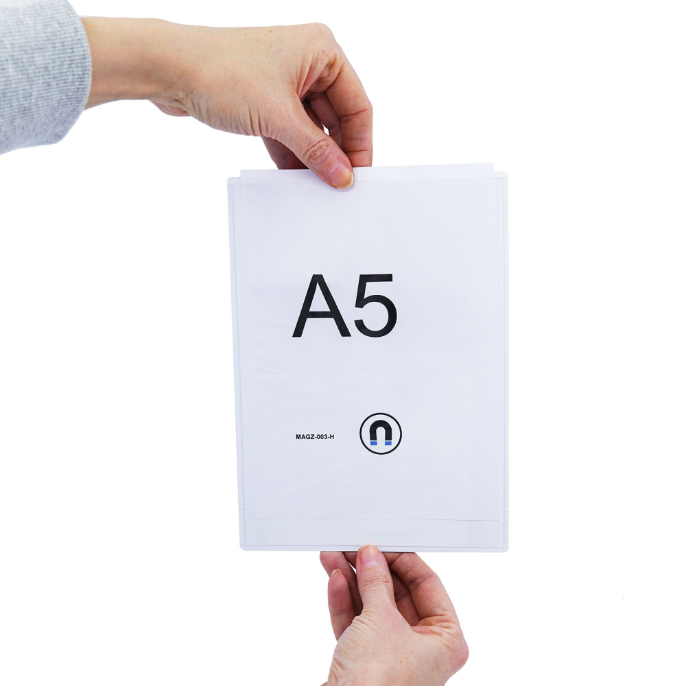 Magnetlomme A5, Hvit