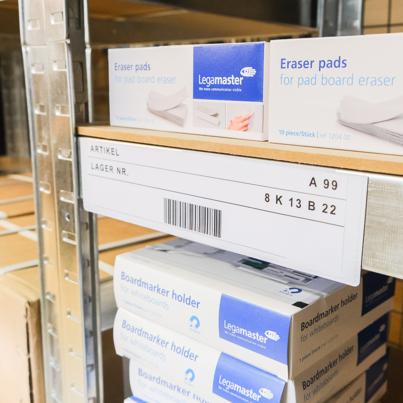 Magnetlomme 21x5 cm, Hvit