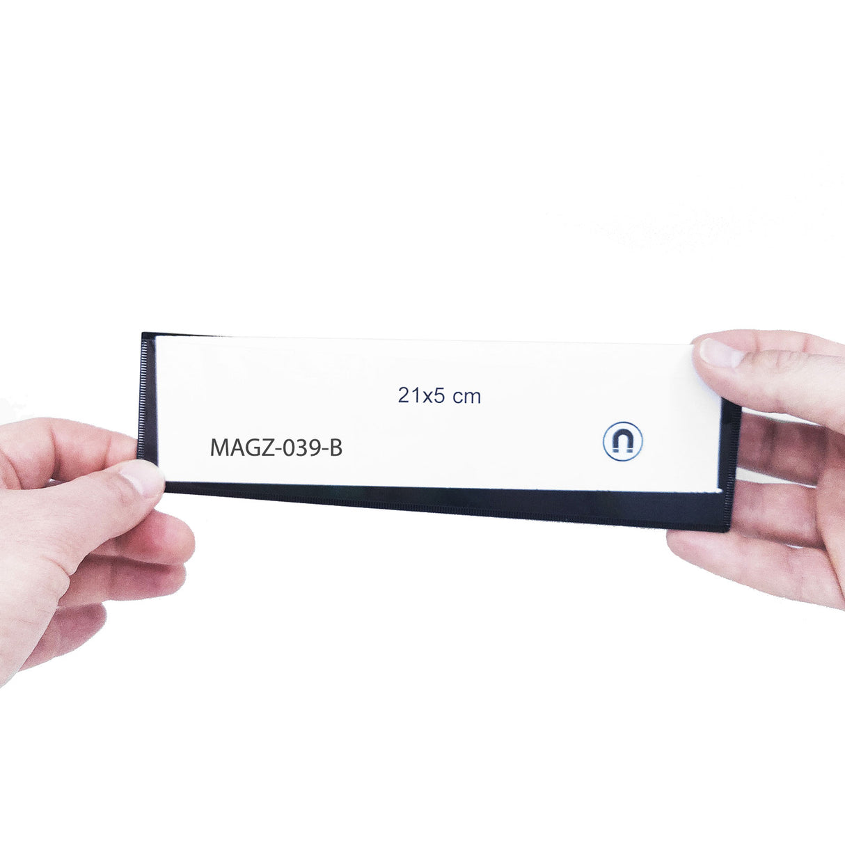 Magnetlomme 21x5 cm, Svart