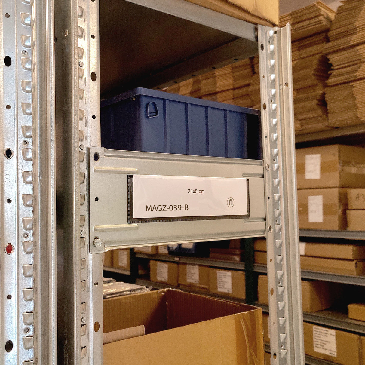 Magnetlomme 21x5 cm, Svart