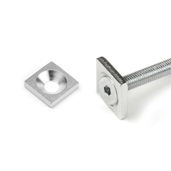 Countersunk metallplate 15x15x3 mm