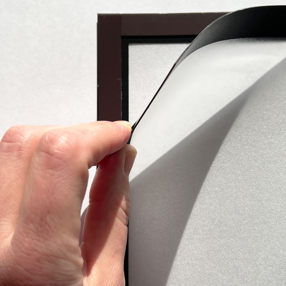 Vindu display A4 m/magnetisk ramme, Svart