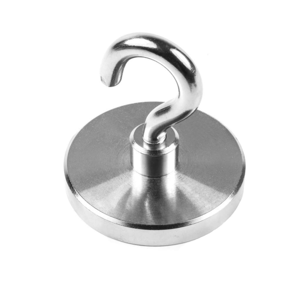 Potmagnet med krok, Ø75 mm