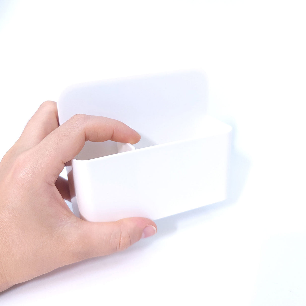 Penneholder-boks, Hvit - magnetisk