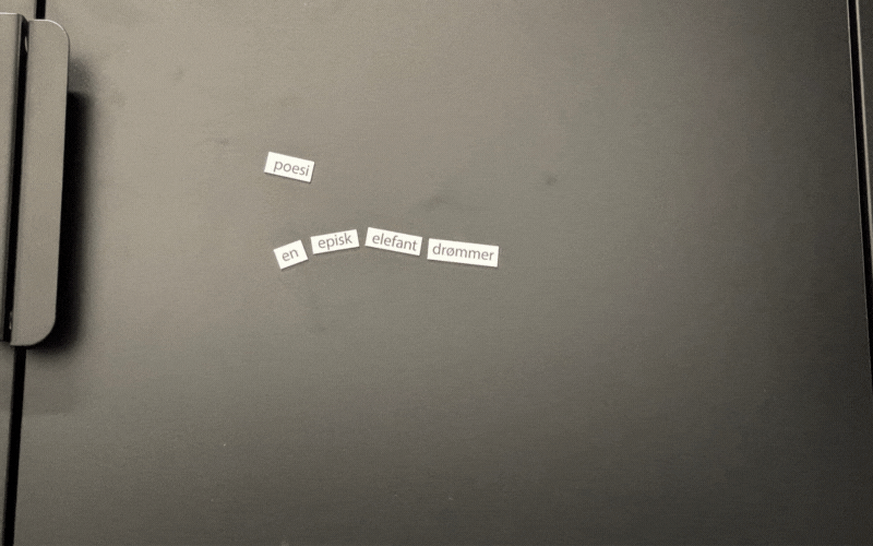 MagnetPoet XL norsk - Kjøleskapspoesi (+600 stk.)