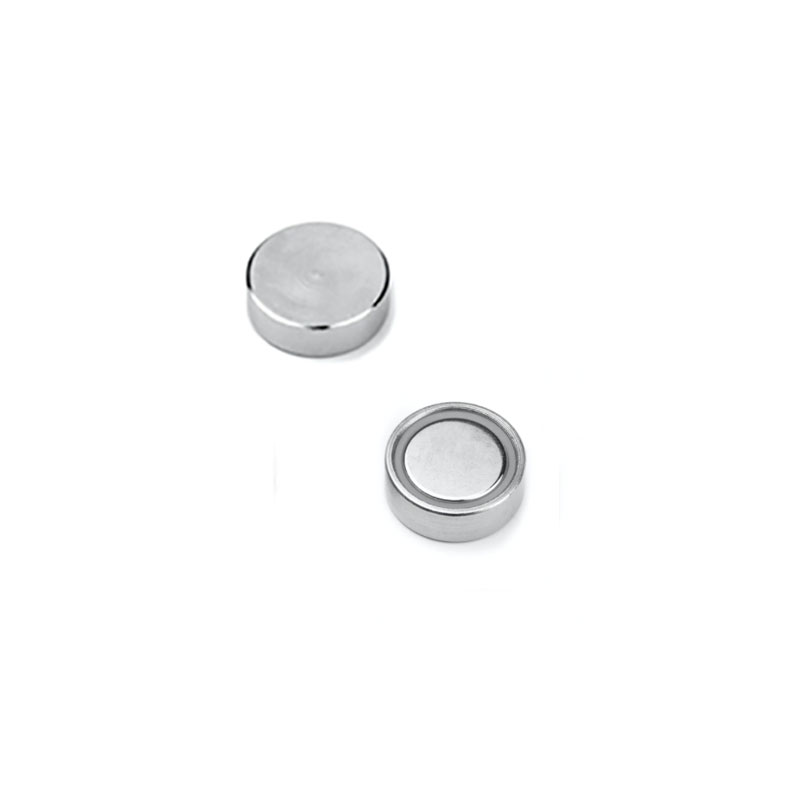 Flat Potmagnet, Ø20 mm - Neodym