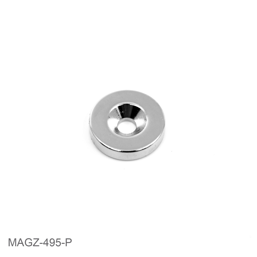 Countersunk supermagnet, 18x4 mm (neodymium)