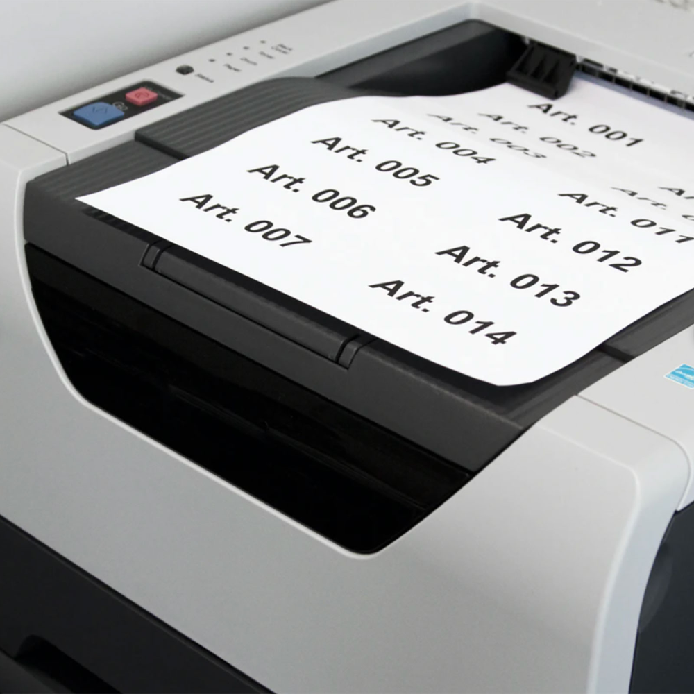 Innlegg for c-profiler, 10 ark (skriv ut selv) størrelse 80x30 mm