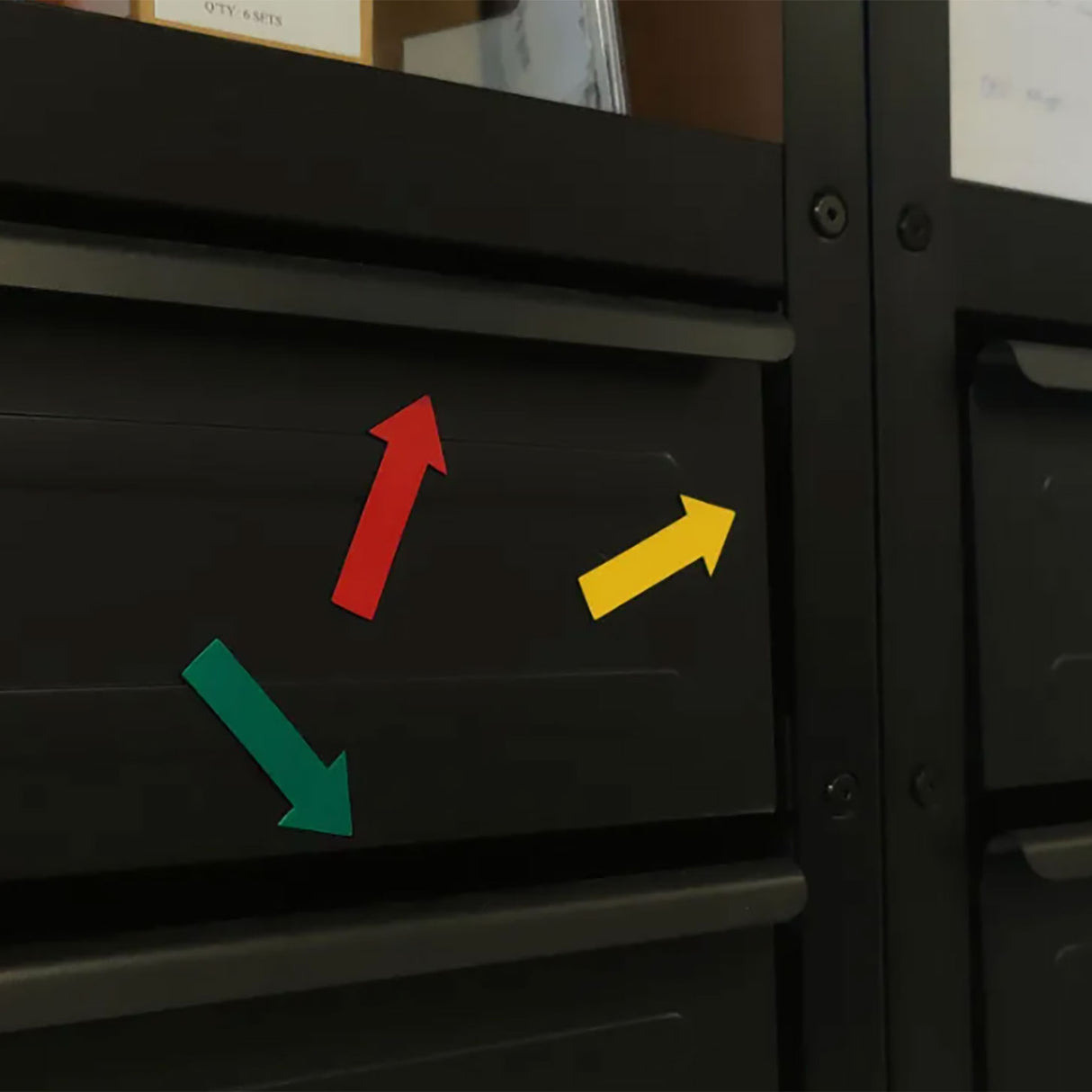 Fargede piler MIX 7x3 cm (3-pakning) - magnetisk folie