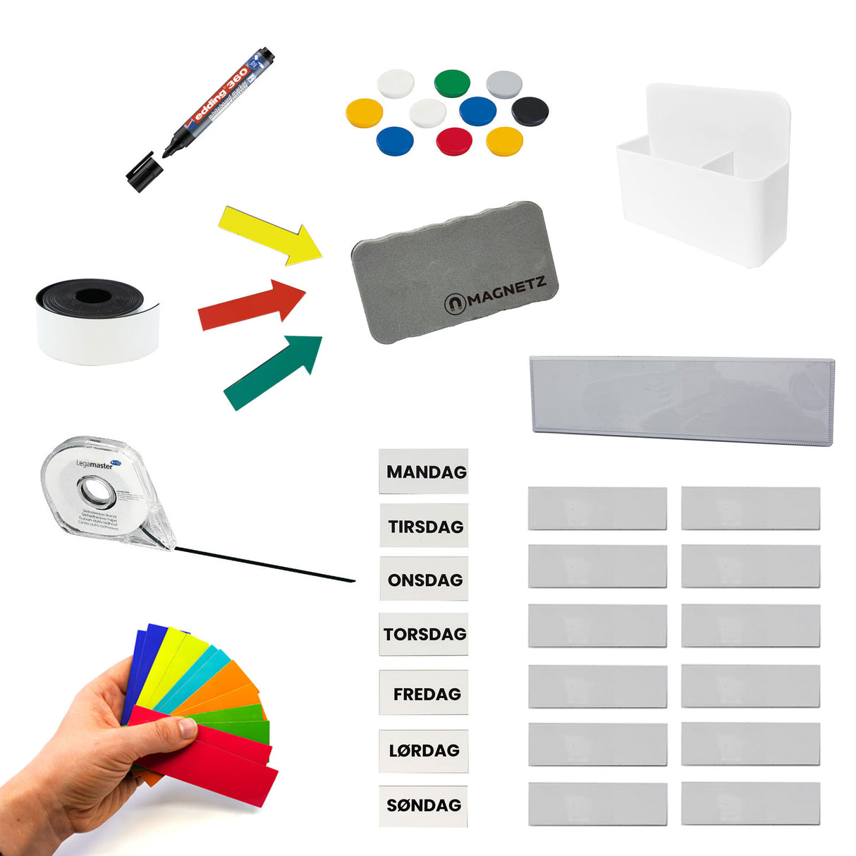 Tavlesett grunnpakke, m. ukedager (50 deler)