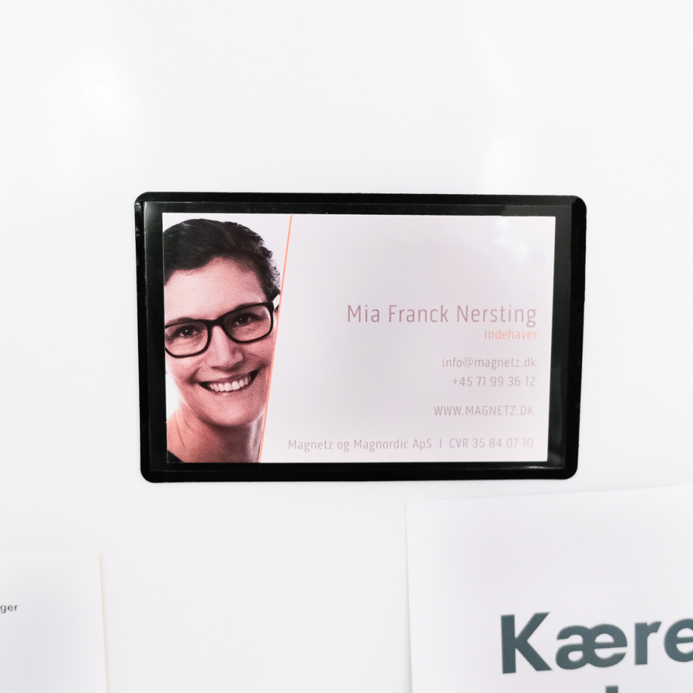 Magnetlommer 9x6 cm, Svart