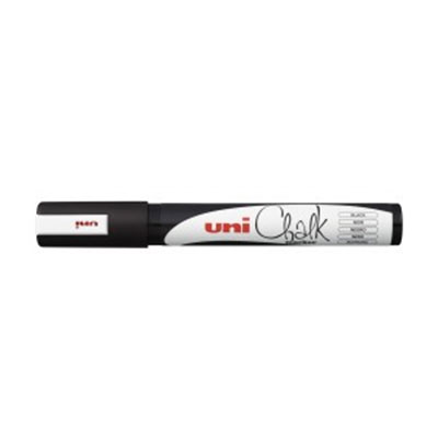 UNI Chalk Marker 1,8 - 2,5 mm, Svart (medium)